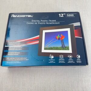 Pandigital 12 In Digital Photo Frame Remote WiFi Bluetooth 5000 Images 540076
